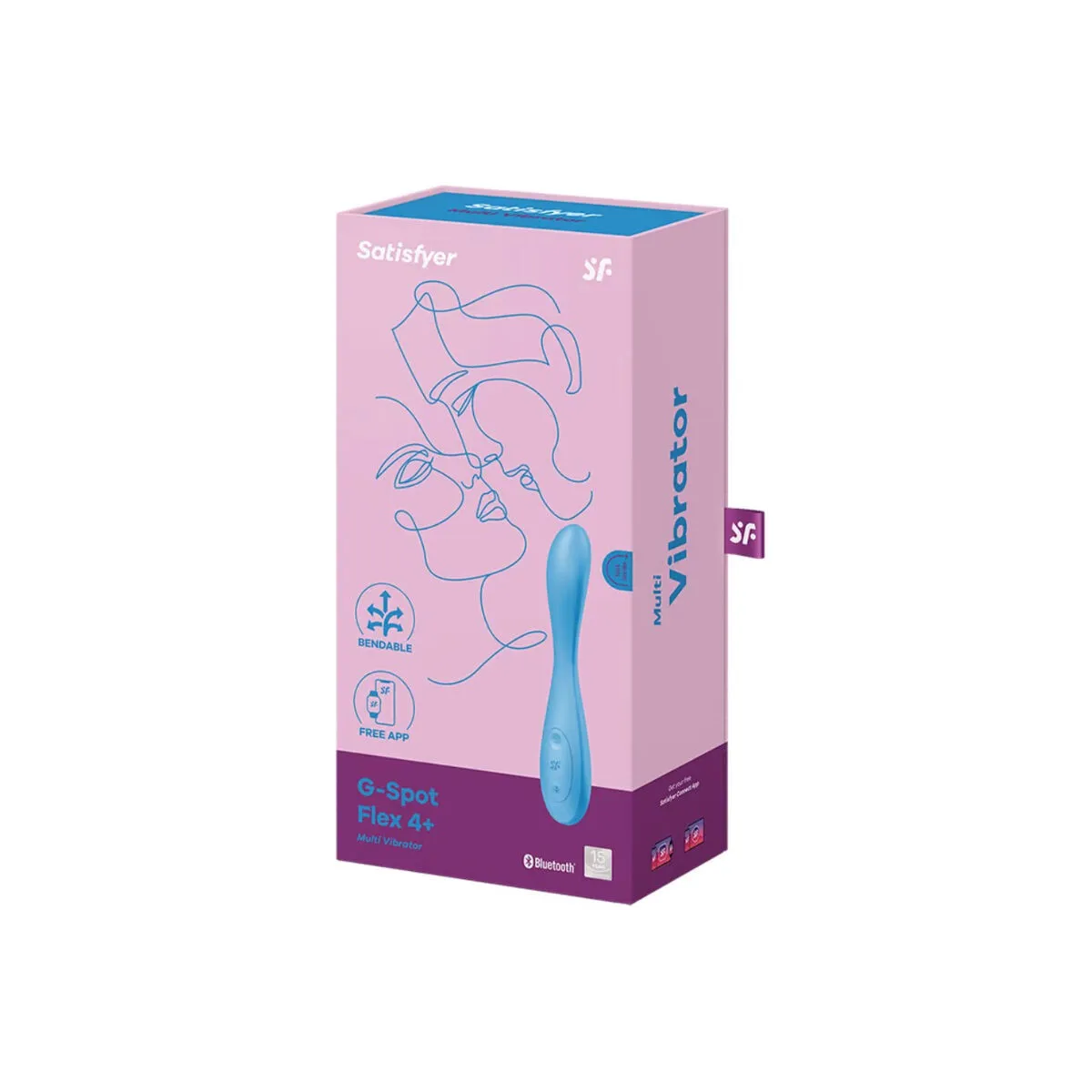 G-Spot Flex 4+ Multi Vibrator App Blau von Satisfyer Connect | Fesselliebe.de