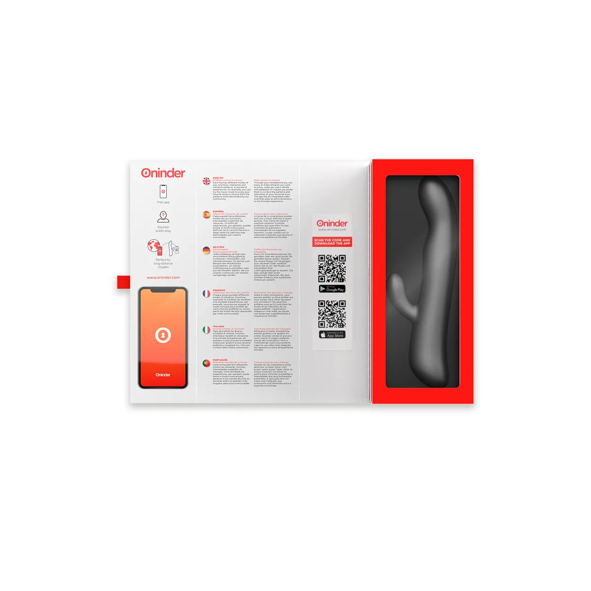 Oslo Vibration & Rotation Schwarz - Kostenlose App von Oninder | Fesselliebe.de