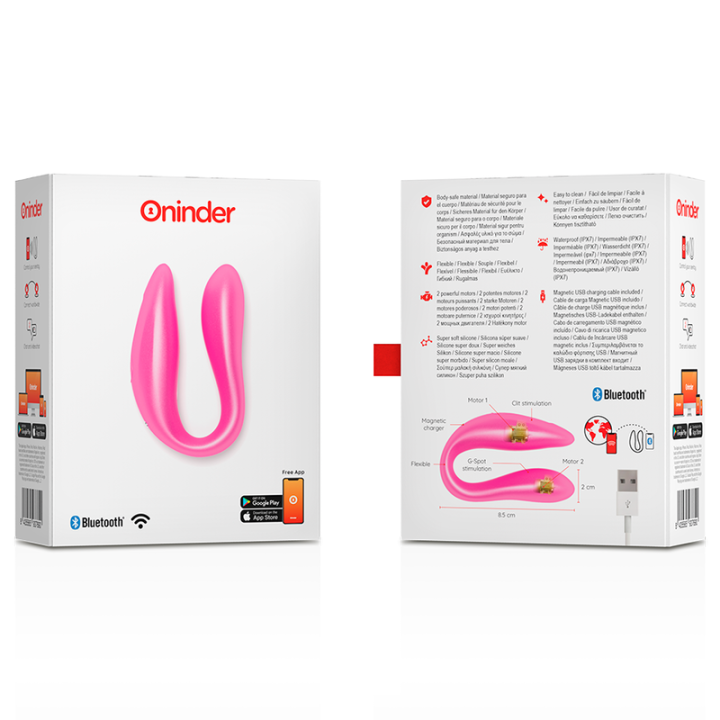 Lisboa G-Spot- und Klitoralstimulator Rosa - Kostenlose App von Oninder | Fesselliebe.de