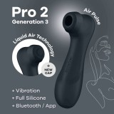 Pro 2 Generation 3 Schwarzes Bluetooth & App von Satisfyer Air Pulse | Fesselliebe.de