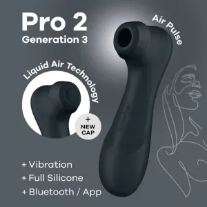 Pro 2 Generation 3 Schwarzes Bluetooth & App von Satisfyer Air Pulse
