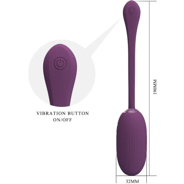 Doreen Purple wiederaufladbares Vibrations-Ei von Pretty Love Smart | Fesselliebe.de