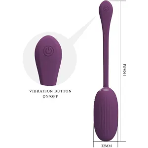Doreen Purple wiederaufladbares Vibrations-Ei von Pretty Love Smart