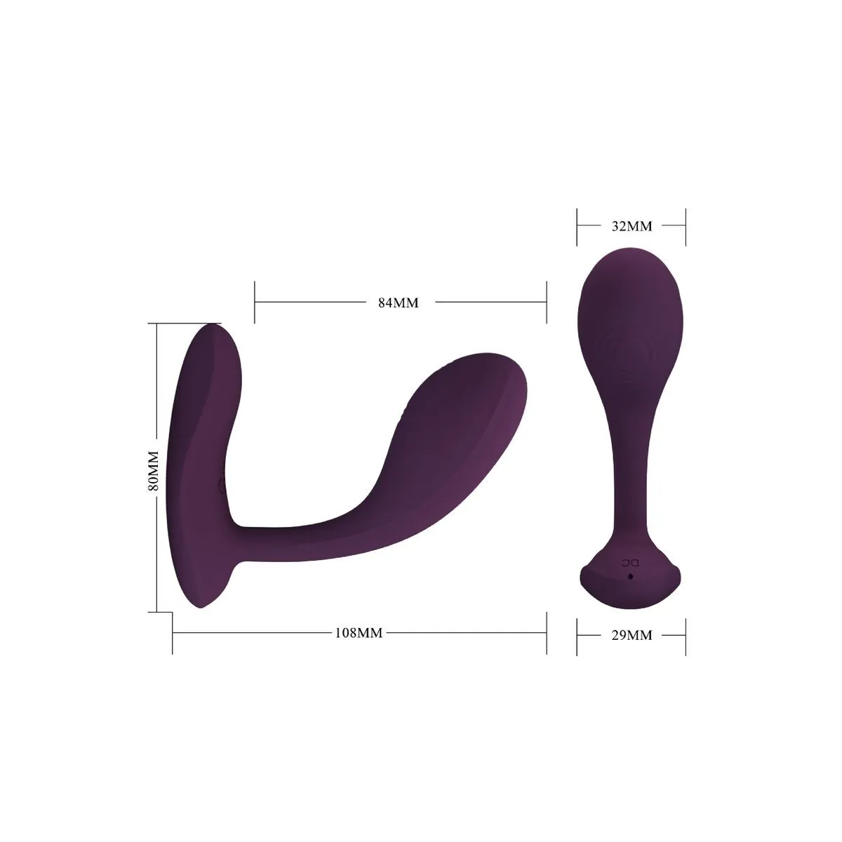 Baird G-Spot 12 Vibrationen wiederaufladbar Lila App von Pretty Love Flirtation | Fesselliebe.de