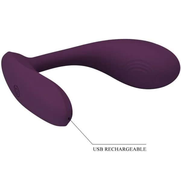 Baird G-Spot 12 Vibrationen wiederaufladbar Lila App von Pretty Love Flirtation | Fesselliebe.de