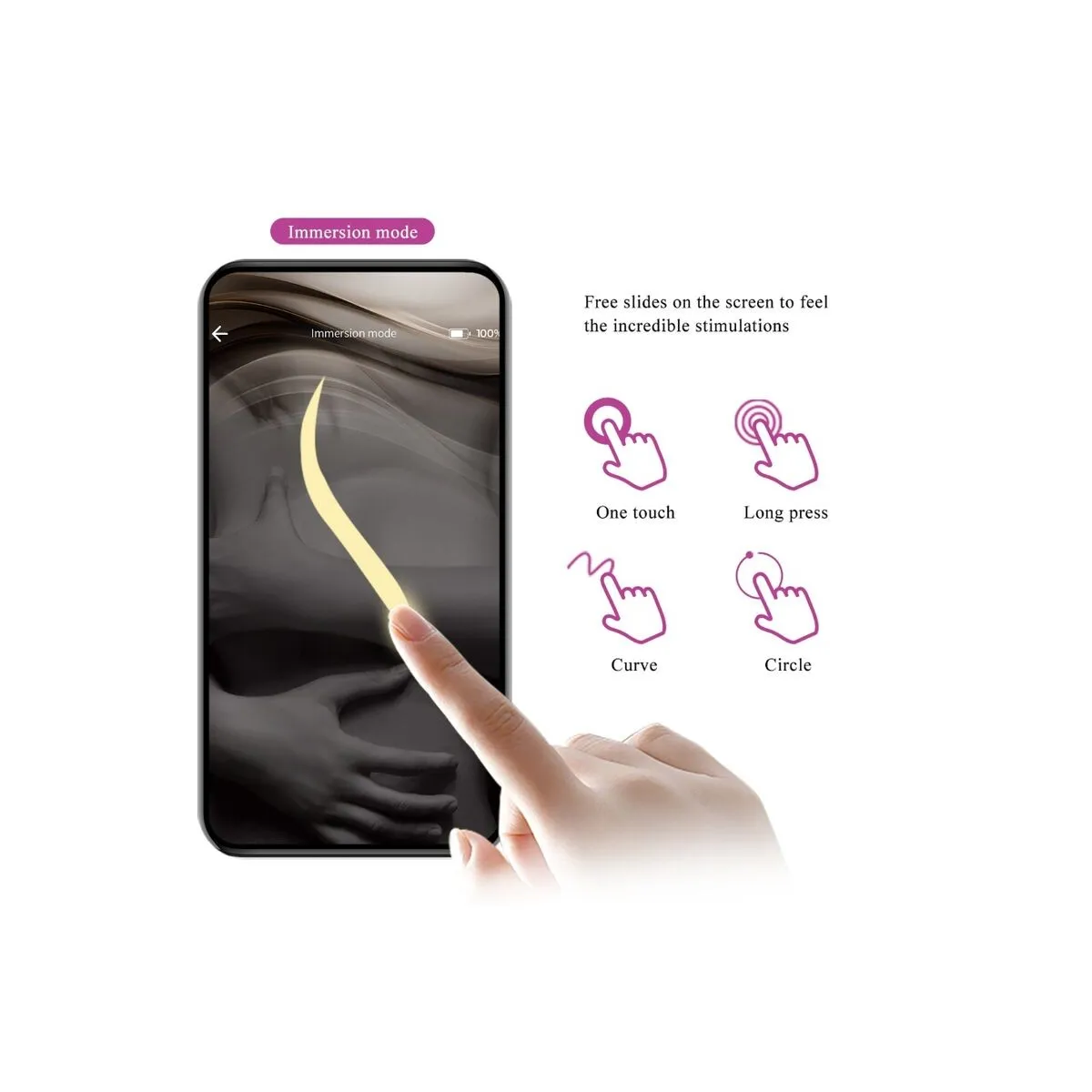 Baird G-Spot 12 Vibrationen wiederaufladbar Lila App von Pretty Love Flirtation | Fesselliebe.de