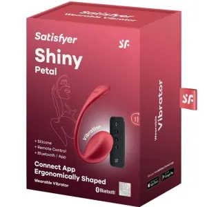 Shiny Petal G Point mit Fernbedienungs Stimulator Rot Kostenlose App von Satisfyer Partner