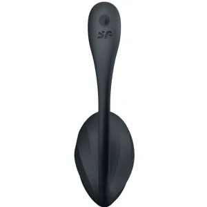 Ribbed Petal G Point Stimulator mit Fernbedienung Schwarz Kostenlose App von Satisfyer Partner