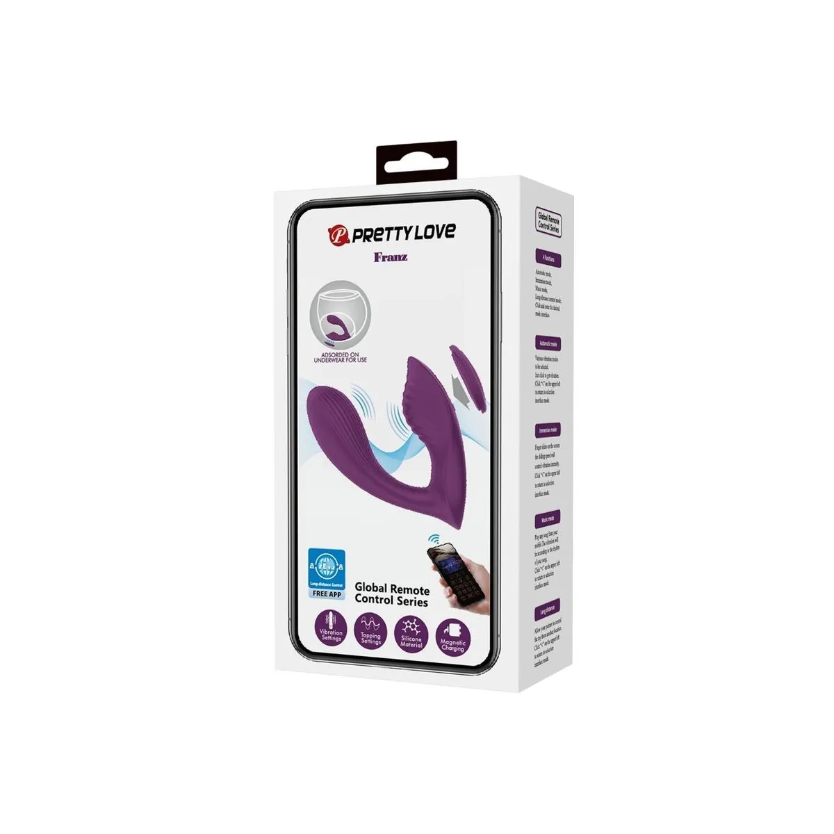 Franz Massager und Vibrator Kostenlose App Lila von Pretty Love | Fesselliebe.de