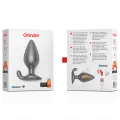 Rio Vibrierender Analplug Schwarz - Kostenlose App von Oninder