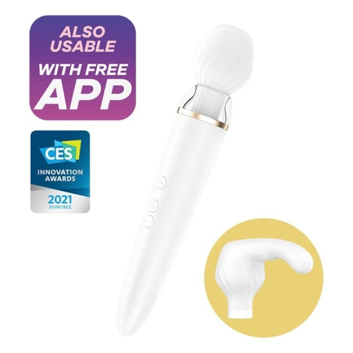 Double Wander App Weiss von Satisfyer Wand | Fesselliebe.de