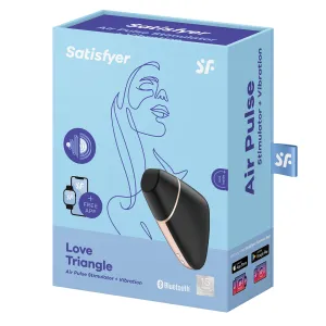 Love Triangle Stimulator & Vibrator Schwarz von Satisfyer Connect