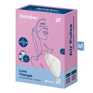 Love Triangle Stimulator & Vibrator Weiss von Satisfyer Connect
