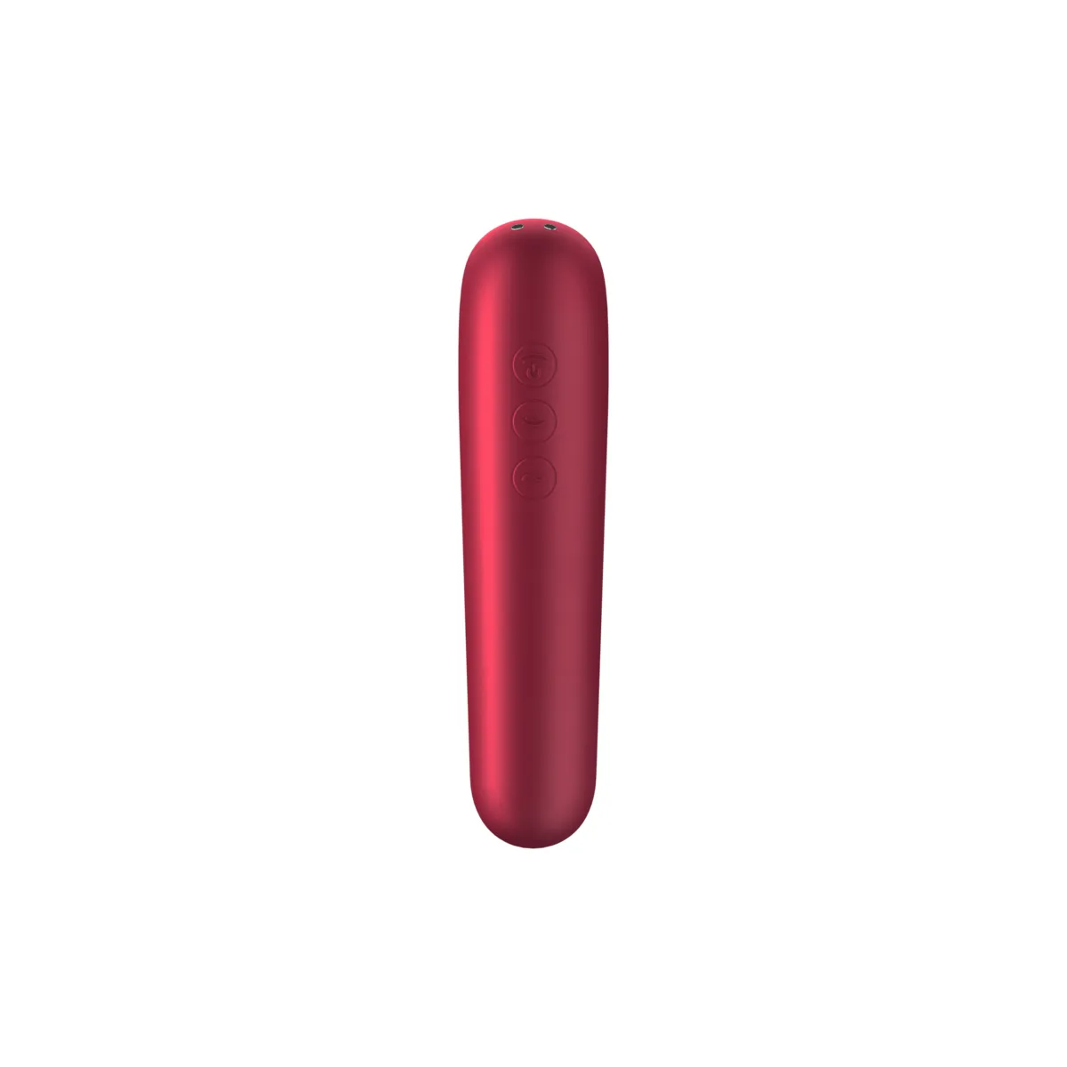 Dual Love Vibrator und Sauger mit Pulsierter Luft Rot von Satisfyer Connect | Fesselliebe.de