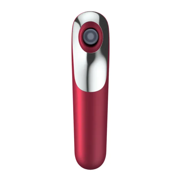Dual Love Vibrator und Sauger mit Pulsierter Luft Rot von Satisfyer Connect | Fesselliebe.de