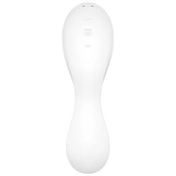Curvy Trinity 5 Air Pulse Stimulator & Vibrator App Weiss von Satisfyer Connect | Fesselliebe.de