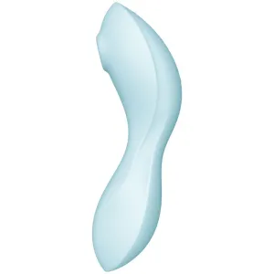 Curvy Trinity 5 Air Pulse Stimulator & Vibrator App Blau von Satisfyer Connect