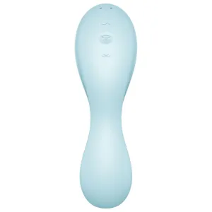 Curvy Trinity 5 Air Pulse Stimulator & Vibrator App Blau von Satisfyer Connect