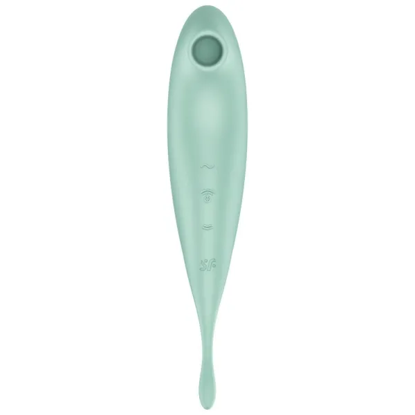 Twirling Pro+ Air Pulse Stimulator & Vibrator App Grün von Satisfyer Connect | Fesselliebe.de