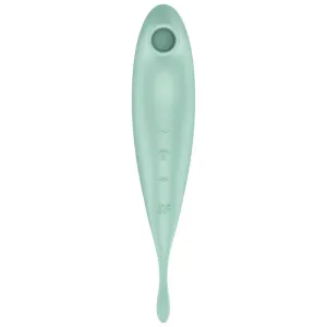 Twirling Pro+ Air Pulse Stimulator & Vibrator App Grün von Satisfyer Connect