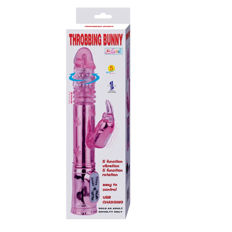 Pochender Bunny Pink Rampant Rotator von Baile Rotations | Fesselliebe.de