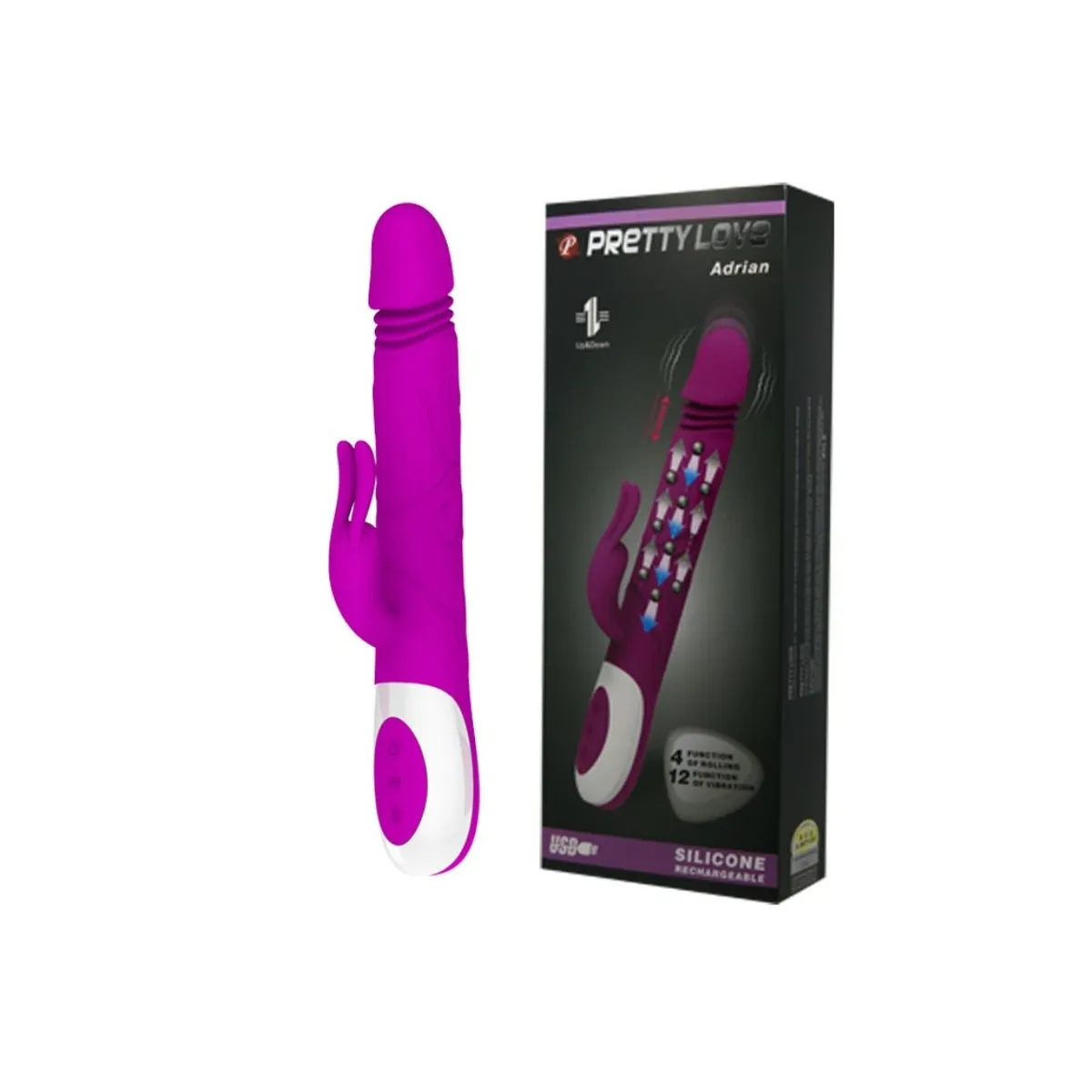 Adrian wiederaufladbare Multifunktion von Pretty Love Smart | Fesselliebe.de