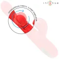 Katy Multifunktions-Klitoris-Stimulator 4 Austauschbare Köpfe Rot von Intense Fun
