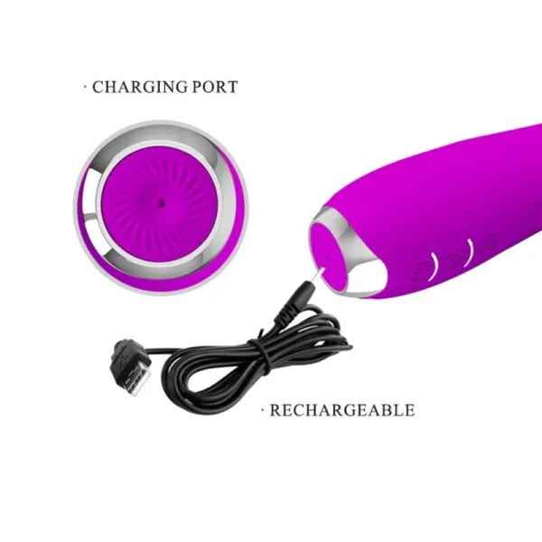 Molly Vibrator mit wiederaufladbarer Rotation von Pretty Love | Fesselliebe.de