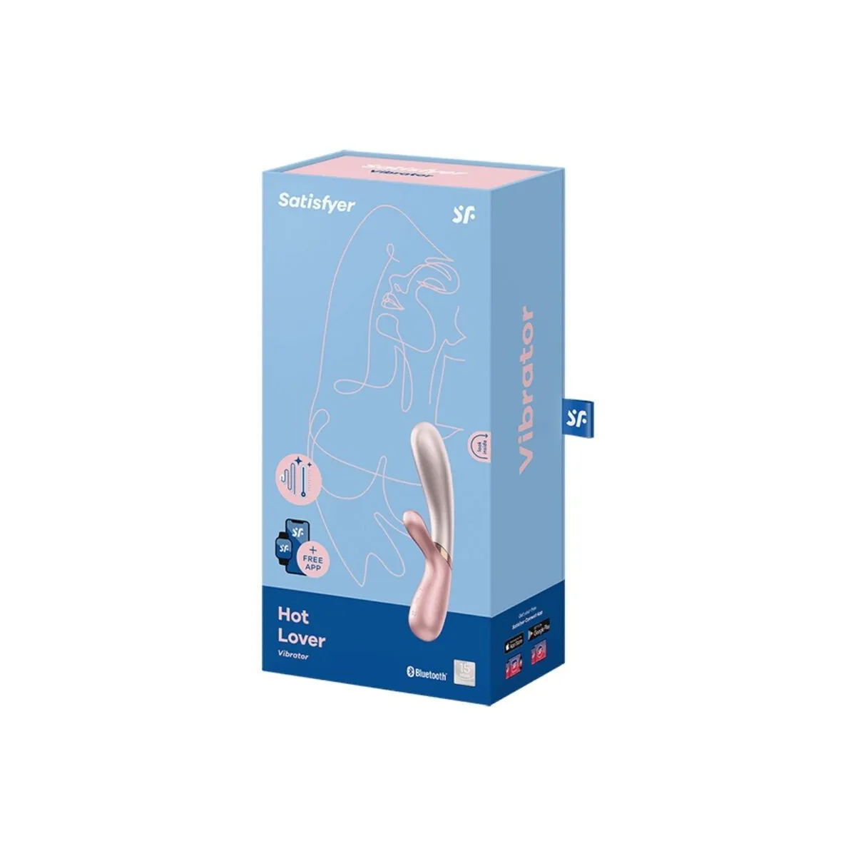 Hot Lover Vibrator Rose & Beige von Satisfyer Connect | Fesselliebe.de