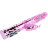Wiederaufladbarer Vibrator mit Rotation und Pochenden Schmetterlingsstimulator von Baile Rotations | Fesselliebe.de