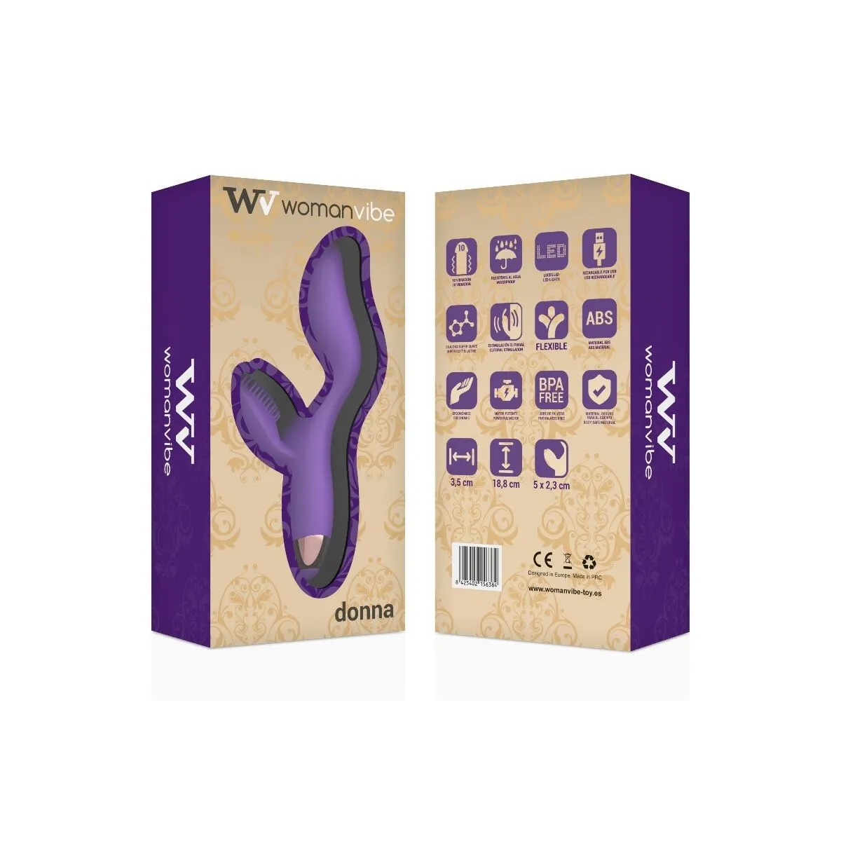 Donna Aufladbarer Silikonvibrator von Womanvibe | Fesselliebe.de
