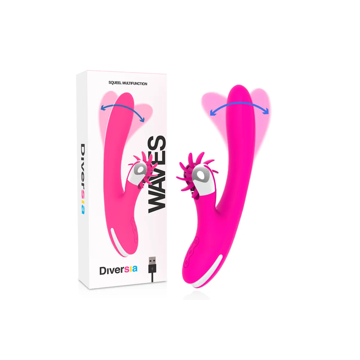 Rabbitwellen 24 cm von Diversia | Fesselliebe.de