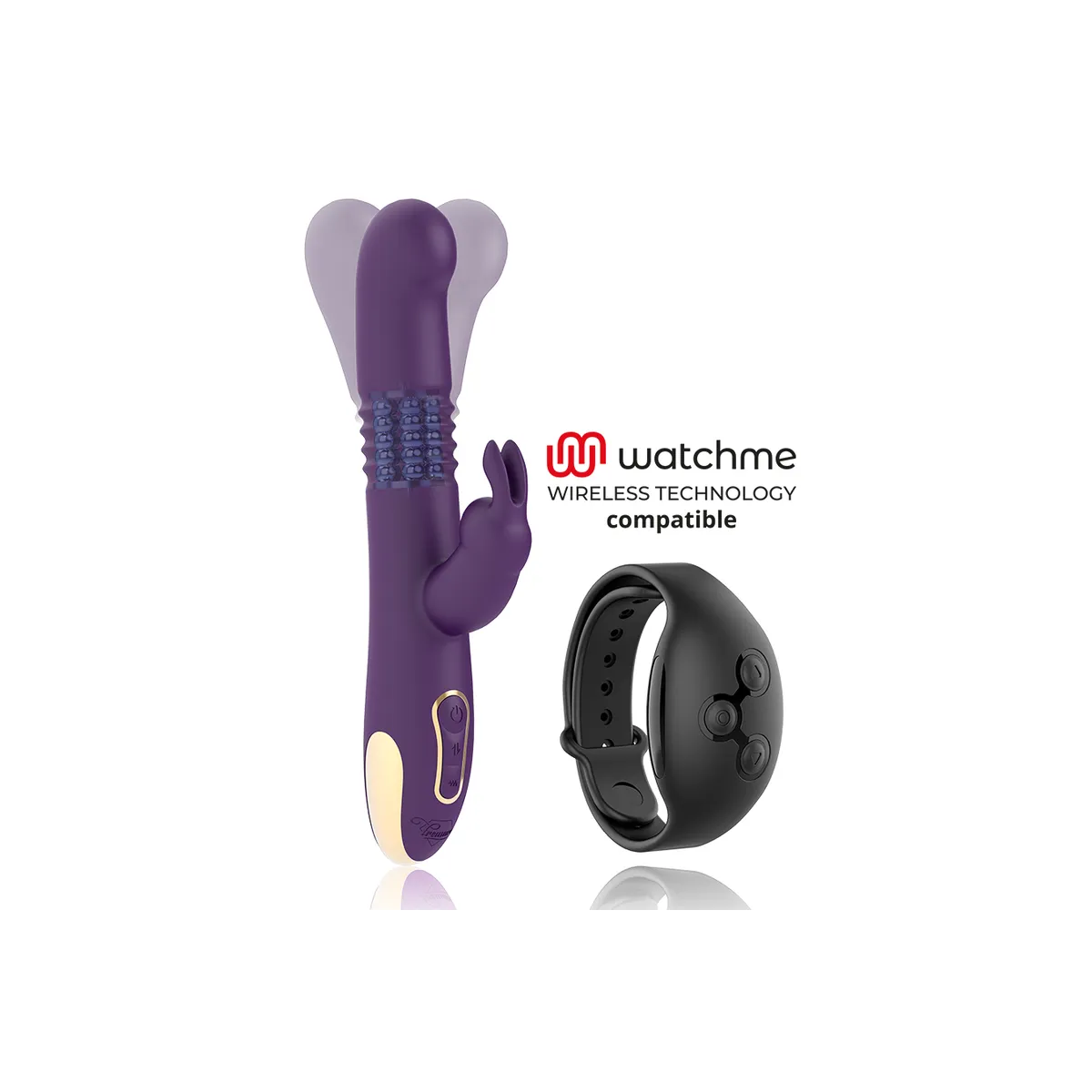 Bastian Rabbit Up & Down, Rotator & Vibrator Kompatibel mit Watchme Wireless Technology von Treasure | Fesselliebe.de