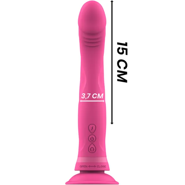 Michelangelo Rosa Silikon-Vibrator-Dildo von Intense Fun | Fesselliebe.de