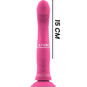 Michelangelo Rosa Silikon-Vibrator-Dildo von Intense Fun