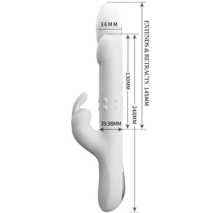 Reese Vibrator mit Silberne Rotation von Pretty Love | Fesselliebe.de