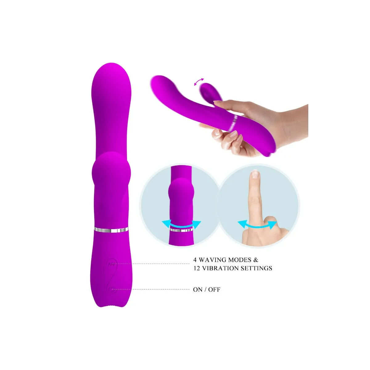 Klitoris-Stimulierender Vibrator von Pretty Love | Fesselliebe.de