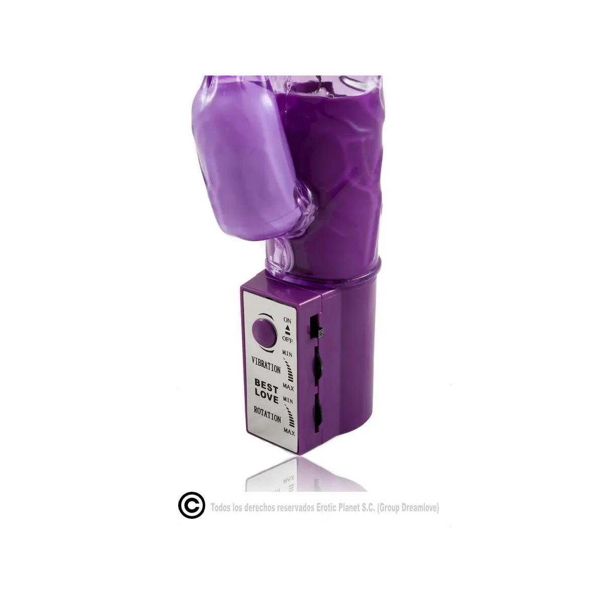 Lila Rabbit-Rotator mit Superstimulator von Baile Rotations | Fesselliebe.de