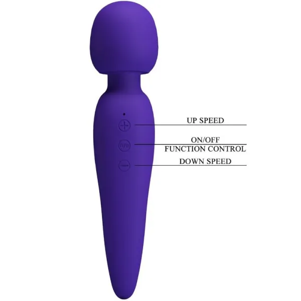 Meredith Massager 12 Vibrationsmodi Lila von Pretty Love Smart | Fesselliebe.de