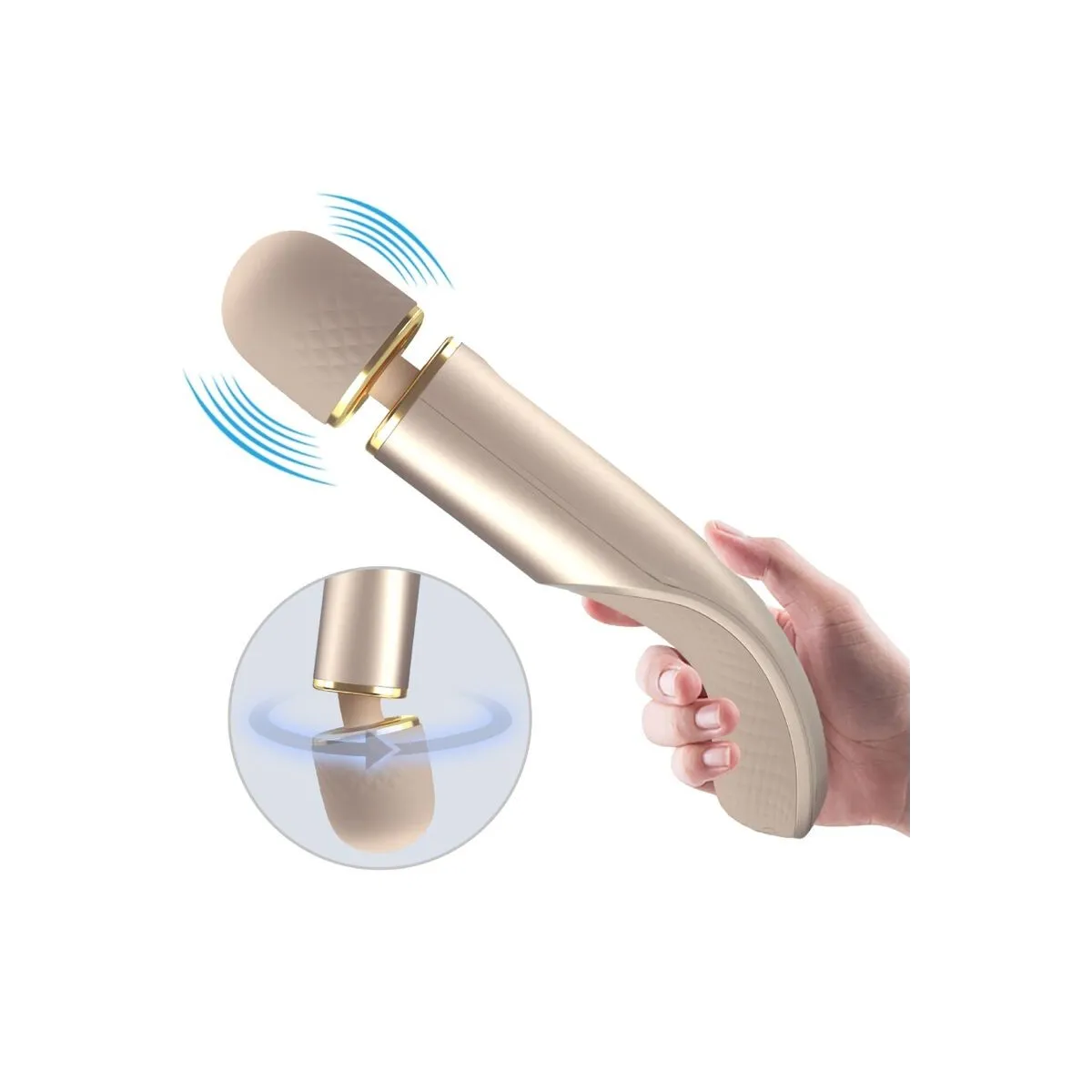 Massager 7 Vibrationsmodi Champagner von Pretty Love Smart | Fesselliebe.de