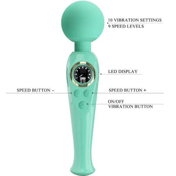 Skyler Green Wand Vibrator von Pretty Love Led | Fesselliebe.de