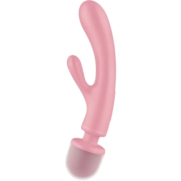 Triple Lover Rabbit Vibrator Massager Rosa von Satisfyer Vibrator | Fesselliebe.de