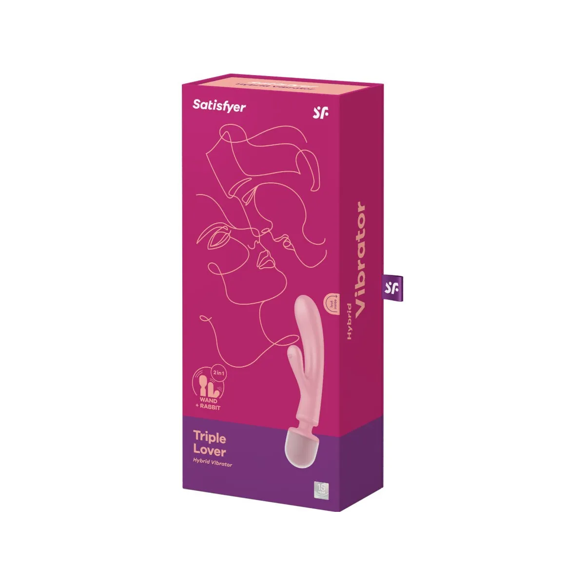 Triple Lover Rabbit Vibrator Massager Rosa von Satisfyer Vibrator | Fesselliebe.de