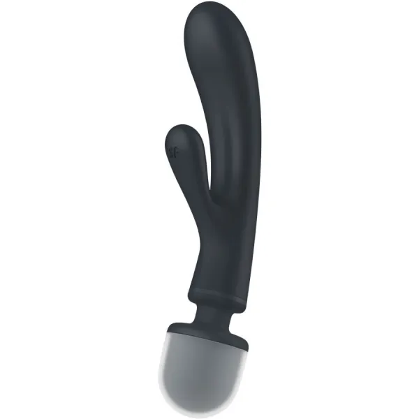 Triple Lover Rabbit Vibrator Massager Grau von Satisfyer Vibrator | Fesselliebe.de