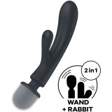 Triple Lover Rabbit Vibrator Massager Grau von Satisfyer Vibrator | Fesselliebe.de
