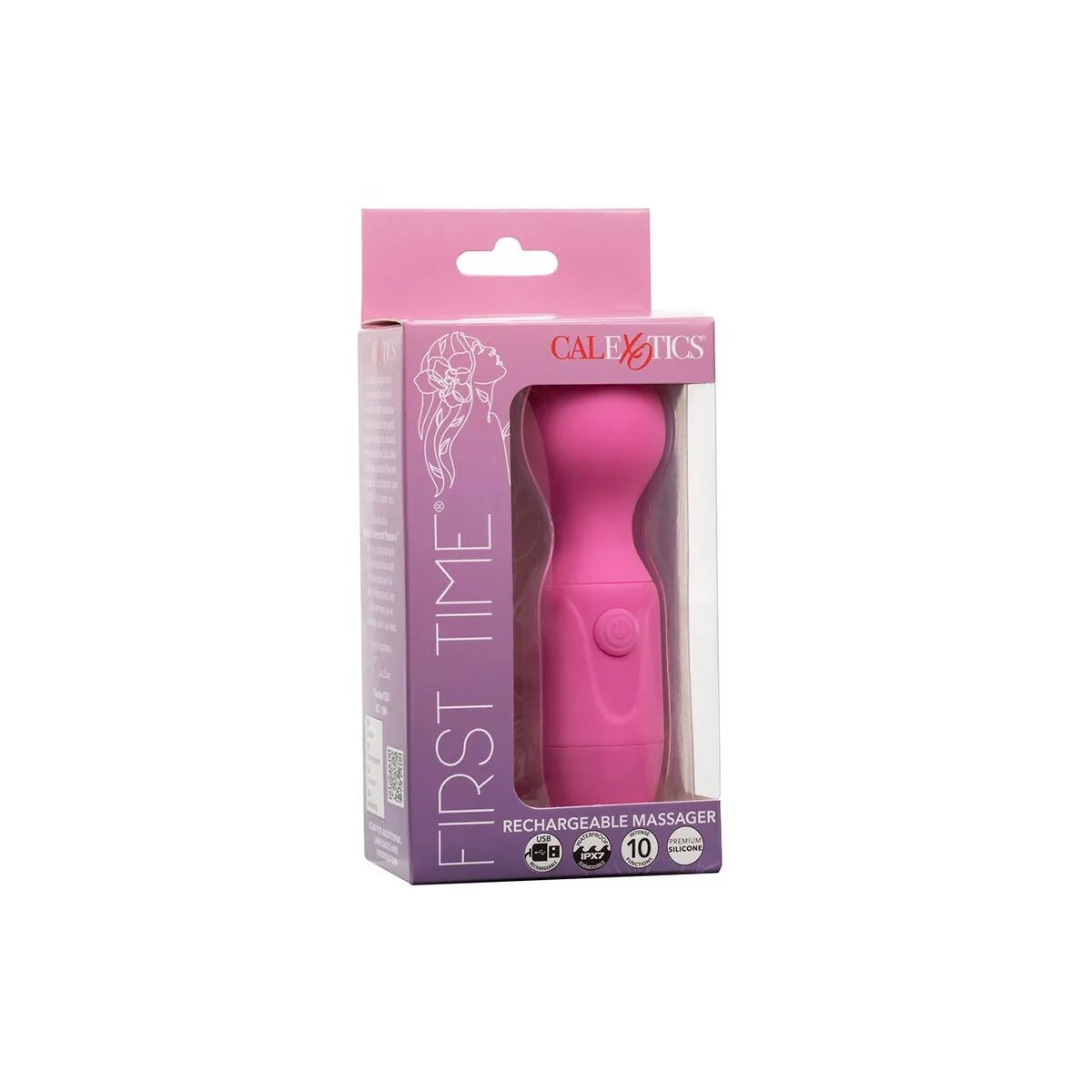 First Time wiederaufladbarer Massager 10 Vibrationen Rosa von Calexotics | Fesselliebe.de