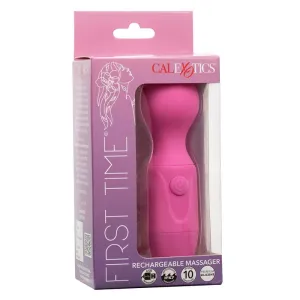 First Time wiederaufladbarer Massager 10 Vibrationen Rosa von Calexotics