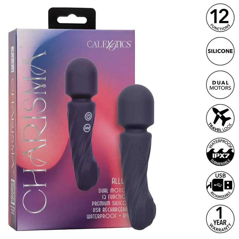 Charisma Allure Massager Doppelmotor 12 Funktionen 17,25 cm X 4,5 cm Lila von Calexotics | Fesselliebe.de