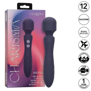 Charisma Mystique Massager Doppelmotor 12 Funktionen 20,5 cm X 4,5 cm Lila von Calexotics | Fesselliebe.de