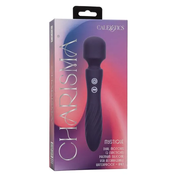 Charisma Mystique Massager Doppelmotor 12 Funktionen 20,5 cm X 4,5 cm Lila von Calexotics | Fesselliebe.de